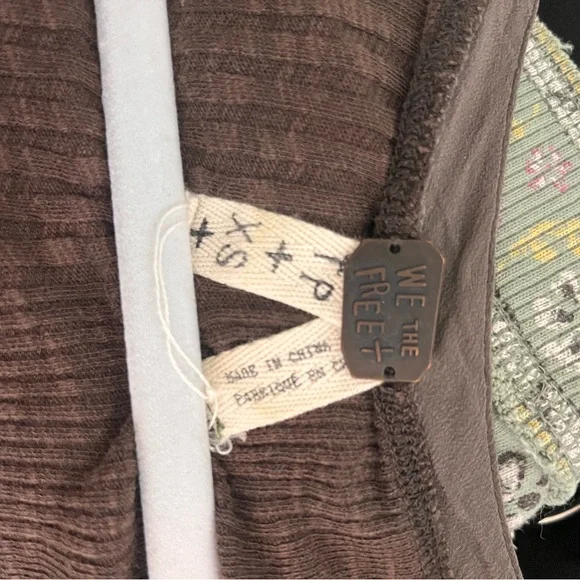 We The Free Brown Ribbed Long Sleeve Bodysuit - Picture 3 of 3